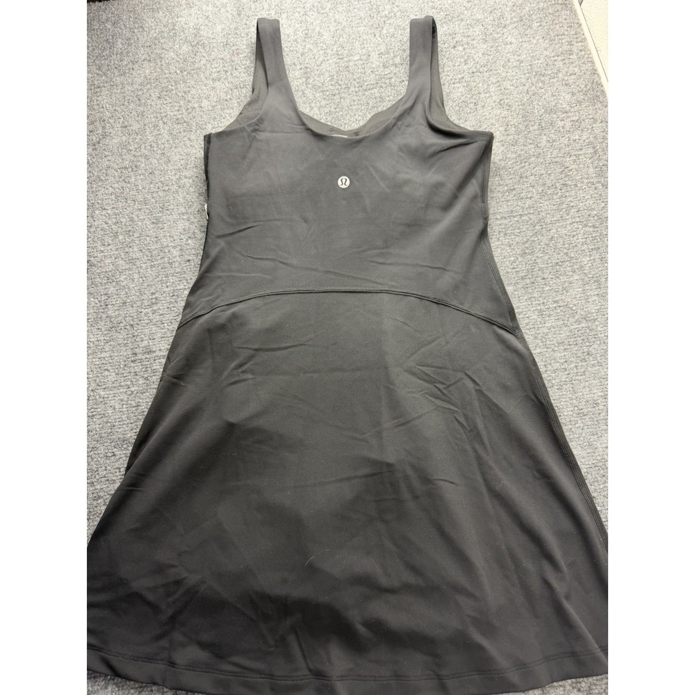 NWT Lululemon Align Dress Black Size 4 Built-In Shorts Pockets Nulu Fabric - Picture 4 of 9